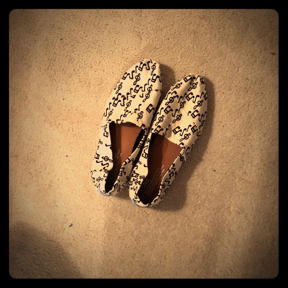 Toms musical note espadrilles.